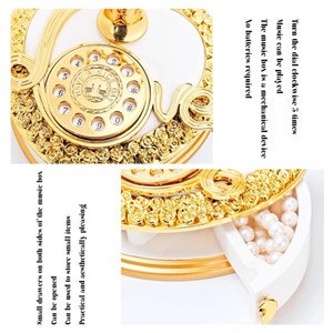 جعبه موزیکال کودک مدل تلفن سلطنتی_اسباب بازی لوازم خانگی