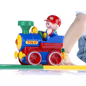 اسباب بازی قطار با ریل و آدمک تولو مدل 89905 Tolo First Friend Train_اسباب بازی نوزادی