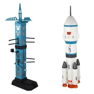 اسباب بازی سکوی پرتاب موشک فضاپیما همراه با فیگور فضانورد SPACE MISSON_اسباب بازی اکشن فیگور