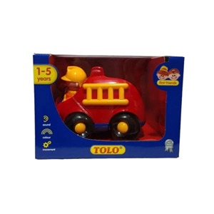 اسباب بازی ماشین آتش نشانی با آتش نشان تولو مدل87477 Tolo First Friends Fire Engine_اسباب بازی نوزادی