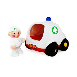 اسباب بازی ماشین آمبولانس با دکتر تولو مدل89897 Tolo First Friends Ambulance_اسباب بازی نوزادی
