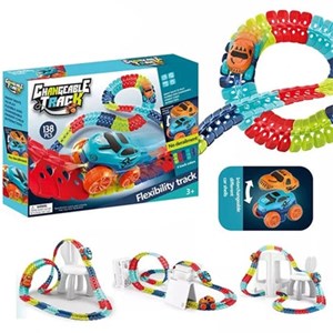 کیت ماشین بازی ریسینگ باتری خور 138 قطعه ای changeable track_اسباب بازی ماشین