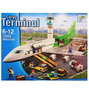 لگو سیتی فرودگاه هواپیما مسافربری 658 قطعه مدل TERMINAL City C2022_اسباب بازی لگو