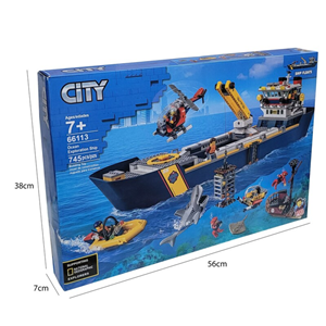 لگو سیتی کشتی اکتشاف در اقیانوس 745 قطعه مدل Ocean Exploration Ship 66113_اسباب بازی لگو