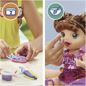 عروسک دختر بچه بیبی الایو ارتفاع 30 سانتي مدل Baby Alive Sunshine Snacks Doll Hasbro_عروسک دخترانه