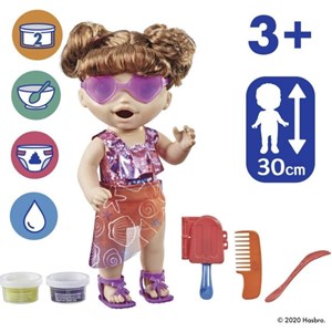 عروسک دختر بچه بیبی الایو ارتفاع 30 سانتي مدل Baby Alive Sunshine Snacks Doll Hasbro_عروسک دخترانه