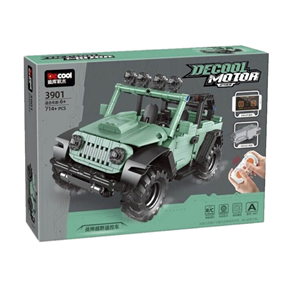 لگو تکنیک ماشین کنترلی جیپ سبز 714 قطعه مدل DECOOL 3901_اسباب بازی