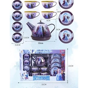 اسباب بازی ست چای خوری فلزی طرح فروزن_اسباب بازی لوازم خانگی