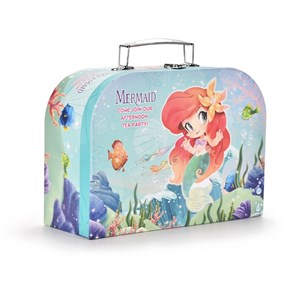 اسباب بازی ست چای خوری و شیرینی خوری فلزی عصرانه 48 تکه طرح پری دریایی_اسباب بازی لوازم خانگی