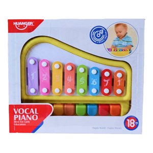 اسباب بازی پیانو و بلز دو کاره 8 کلید هانگر Huanger_اسباب بازی موسیقی