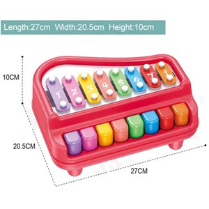 اسباب بازی پیانو و بلز دو کاره 8 کلید هانگر Huanger_اسباب بازی موسیقی