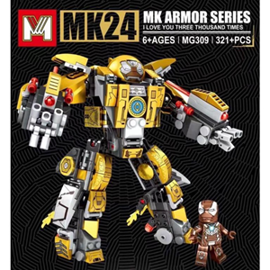 لگو مارول ربات آیرون من 321 قطعه مدل MG309 MK24_اسباب بازی لگو
