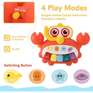 اسباب بازی پیانو خرچنگ هانگر HUANGER_اسباب بازی موسیقی