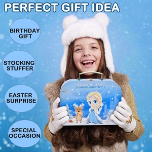 اسباب بازی ست چای خوری و شیرینی خوری فلزی عصرانه 48 تکه طرح فروزن_اسباب بازی لوازم خانگی