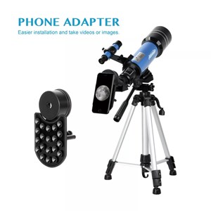 تلسکوپ طبیعتگردی به همراه کوله پشتی مدل AOMEKIE AO2017 70mm Refractor Telescope_اسباب بازی علمی