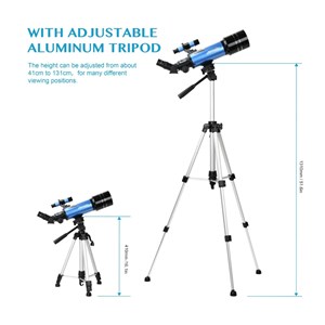 تلسکوپ طبیعتگردی به همراه کوله پشتی مدل AOMEKIE AO2017 70mm Refractor Telescope_اسباب بازی علمی