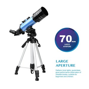 تلسکوپ طبیعتگردی به همراه کوله پشتی مدل AOMEKIE AO2017 70mm Refractor Telescope_اسباب بازی علمی