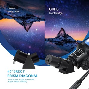 تلسکوپ طبیعتگردی به همراه کوله پشتی مدل AOMEKIE AO2017 70mm Refractor Telescope_اسباب بازی علمی