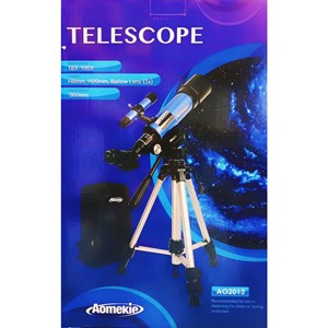 تلسکوپ طبیعتگردی به همراه کوله پشتی مدل AOMEKIE AO2013 50mm Refractor Telescope_اسباب بازی علمی