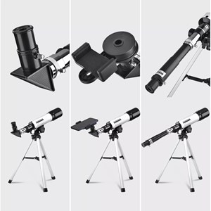 تلسکوپ طبیعتگردی به همراه کوله پشتی مدل AOMEKIE AO2013 50mm Refractor Telescope_اسباب بازی علمی