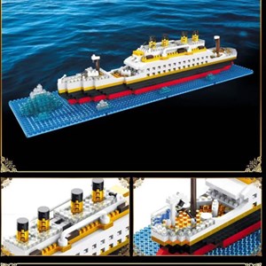 لگو کریتور کشتی تایتانیک 1068 قطعه مدل BLOCK Titanic 2234_اسباب بازی لگو