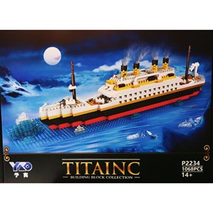 لگو کریتور کشتی تایتانیک 1068 قطعه مدل BLOCK Titanic 2234_اسباب بازی لگو