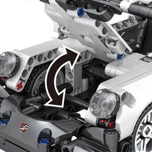 لگو تکنیک ماشین پورشه 492 قطعه مدل JIQILE 48002_اسباب بازی لگو