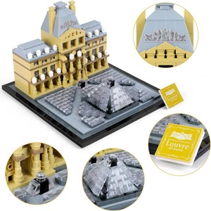لگو کریتور موزه لوور پاریس 807 قطعه مدل LX A444_اسباب بازی لگو