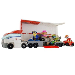 ست اسباب بازی کامیون سگ های نگهبان به همراه 7 فیگور_اسباب بازی ماشین