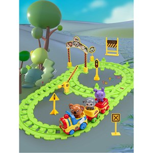 قطار اسباب‌ بازی 20 قطعه مدل Traffic Track Set_اسباب بازی ماشین