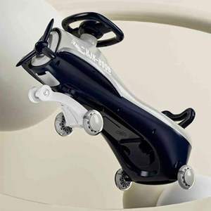 سه چرخه پلاسماکار چراغدار و موزیکال طرح هواپیما (لوپ کار)_اسباب بازی سه چرخه