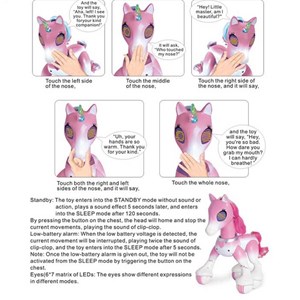 ربات اسباب بازی کنترلی شارژی مدل پونی یونیکورن صورتی Remote Control Unicorn_اسباب بازی ربات