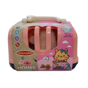 اسباب بازی سگ خانگی به همراه قفس و وسایل آرایشی مجموعه 7 عددی_عروسک رباتیک