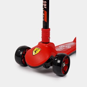 اسکوتر سه چرخ تاشو طرح ماشین رنگ قرمز_اسکوتر