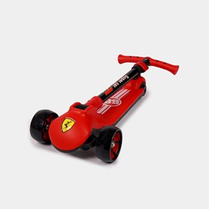 اسکوتر سه چرخ تاشو طرح ماشین رنگ قرمز_اسکوتر