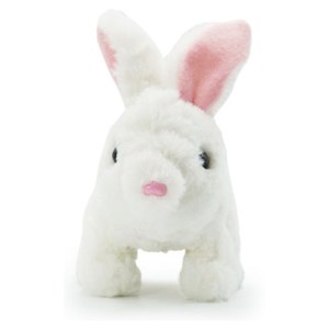 عروسک رباتیک خرگوش حرکتی رنگ سفید_عروسک رباتیک