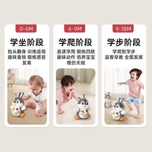 اسباب بازی خرگوش موزیکال هولی تویز مدل HE9991 Dancing Bunny HOLA TOYS_اسباب بازی نوزادی