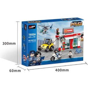 لگو سیتی ایستگاه پلیس شهر 431 قطعه مدل 78006 DECOOL Police Station City_اسباب بازی لگو