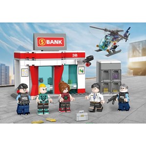 لگو سیتی ایستگاه پلیس شهر 431 قطعه مدل 78006 DECOOL Police Station City_اسباب بازی لگو