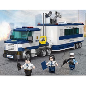 لگو سیتی کامیون فرماندهی سیار پلیس 481 قطعه مدل 78004 DECOOL Police Station City_اسباب بازی لگو