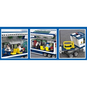 لگو سیتی کامیون فرماندهی سیار پلیس 481 قطعه مدل 78004 DECOOL Police Station City_اسباب بازی لگو