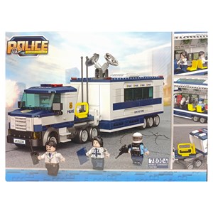 لگو سیتی کامیون فرماندهی سیار پلیس 481 قطعه مدل 78004 DECOOL Police Station City_اسباب بازی لگو