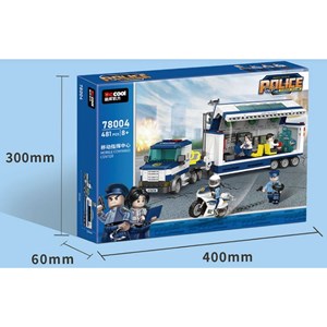 لگو سیتی کامیون فرماندهی سیار پلیس 481 قطعه مدل 78004 DECOOL Police Station City_اسباب بازی لگو