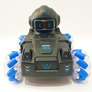 تانک کنترلی شارژی چرخ کپسول تیر ژله ای دودزا_اسباب بازی ماشین کنترلی