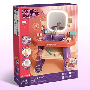 ست اسباب بازی میز آرایش چراغ دار همراه با روشویی مدل 959_008_اسباب بازی لوازم خانگی