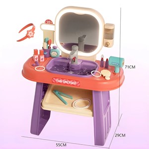 ست اسباب بازی میز آرایش چراغ دار همراه با روشویی مدل 959_008_اسباب بازی لوازم خانگی