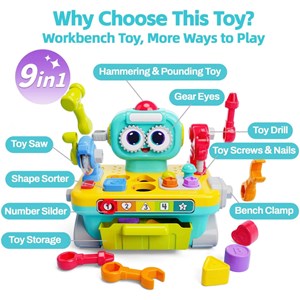 اسباب بازی میز ابزار ربات هولی تویز مدل Hola Toys HE8975_اسباب بازی نوزادی