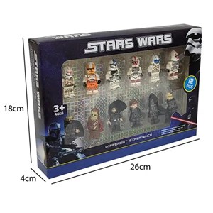 اکشن فیگور لگو 12 عددی طرح جنگ ستارگان_اسباب بازی اکشن فیگور