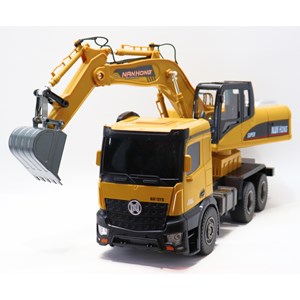 اسباب بازی بیل مکانیکی کنترلی بزرگ مقیاس 1:14 مدل EXCAVATOR LOADER NAN HONG 9916_اسباب بازی ماشین کنترلی