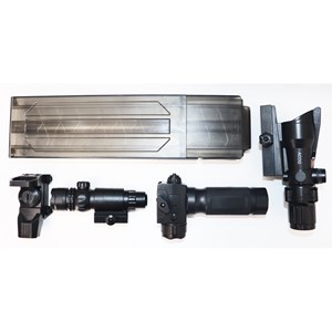 تفنگ اسباب بازی شارژی رگباری تیر فومی 6 موتوره به همراه چراغ و لیزر_اسباب بازی تفنگ